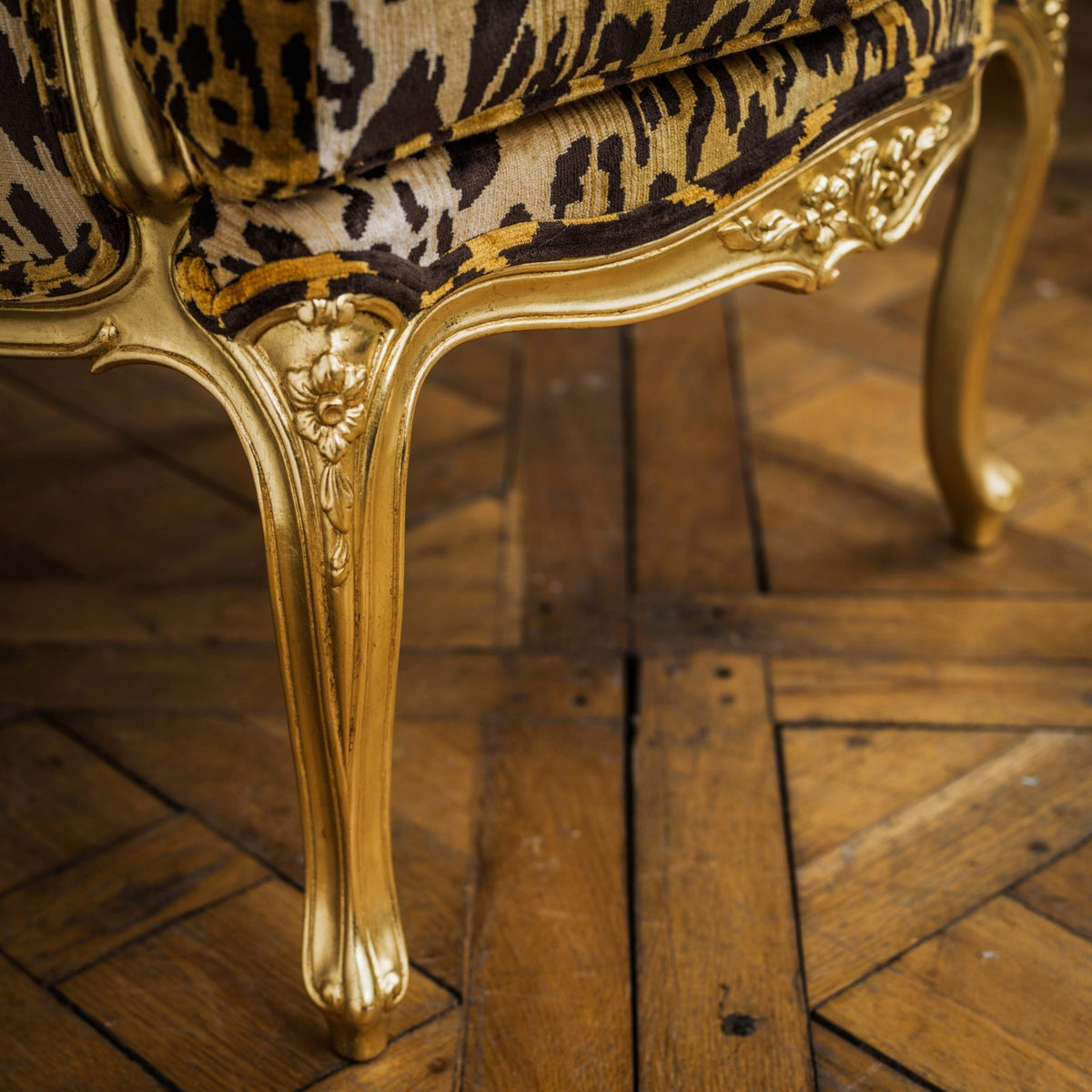 Louis XV Style Giltwood Duchesse Brissée - La Maison London