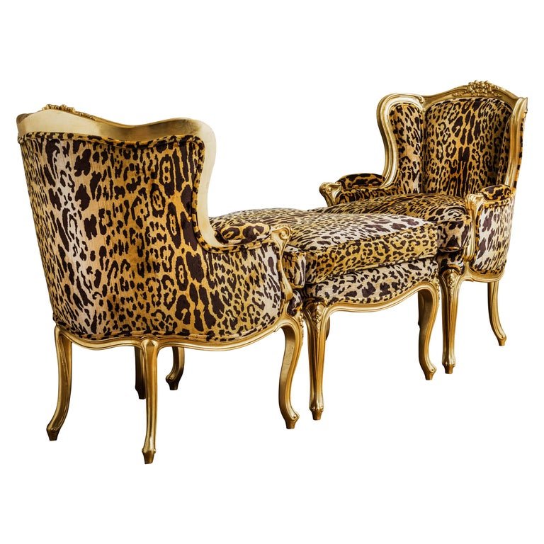 Louis XV Style Giltwood Duchesse Brissée - La Maison London