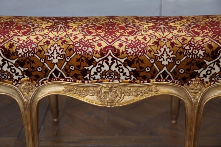Louis XV Style, Giltwood Long Bench - La Maison London