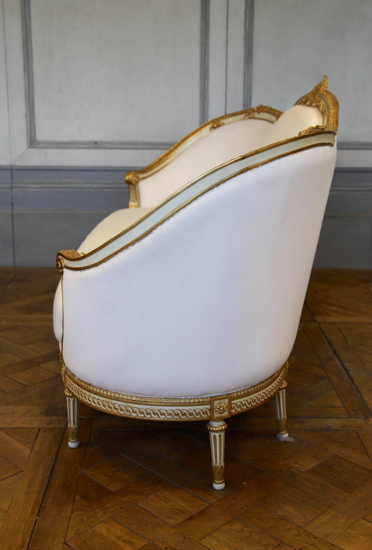 Louis XVI Style Corbeille Sofa - La Maison London