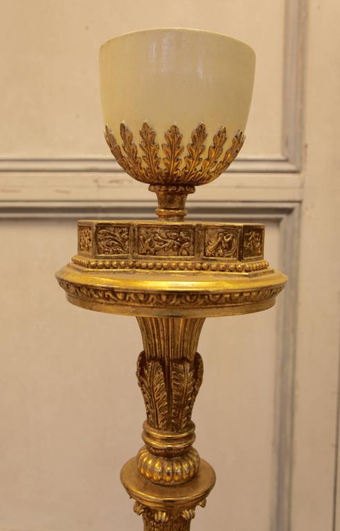 Louis XVI Style Giltwood Torcheres - La Maison London