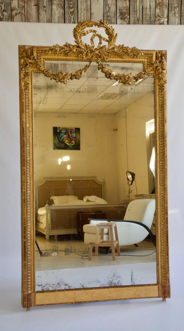 Louis XVI Style Gold Mirror - La Maison London