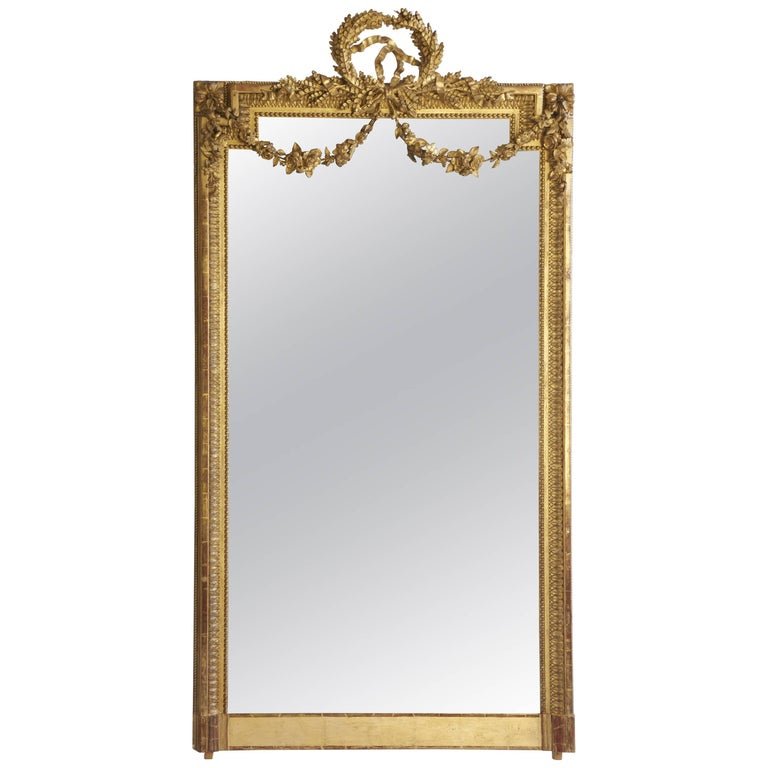 Louis XVI Style Gold Mirror