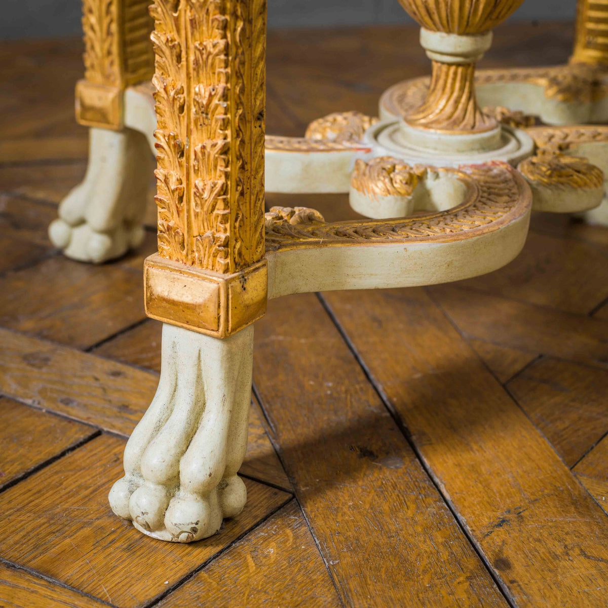 Louis XVI Style Polychrome Console Table - La Maison London