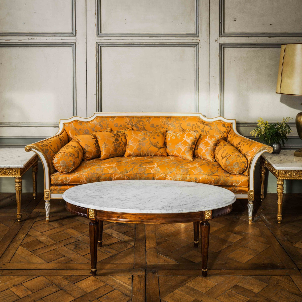 Louis XVI style sofa Crosse Renversée - La Maison London