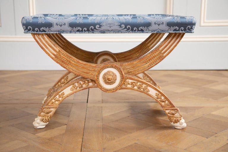 Louis XVI Style X stool - La Maison London