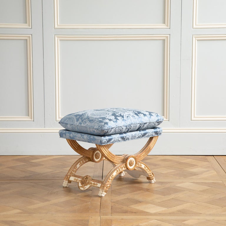 Louis XVI Style X stool - La Maison London