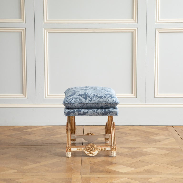 Louis XVI Style X stool - La Maison London