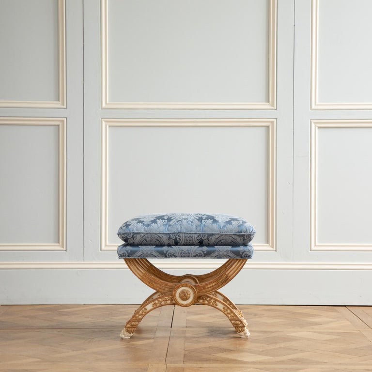 Louis XVI Style X stool - La Maison London