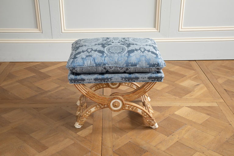 Louis XVI Style X stool - La Maison London