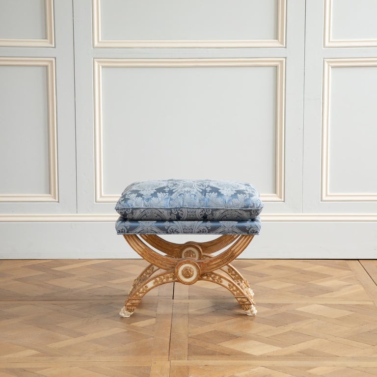 Louis XVI Style X stool - La Maison London