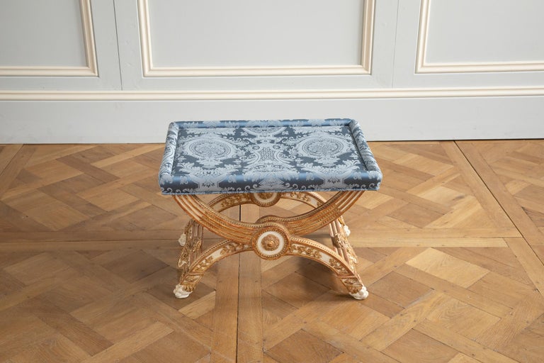 Louis XVI Style X stool - La Maison London