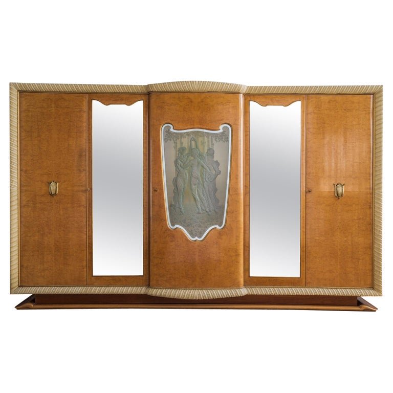 Mid Century Early 1940's Art Deco Wardrobe