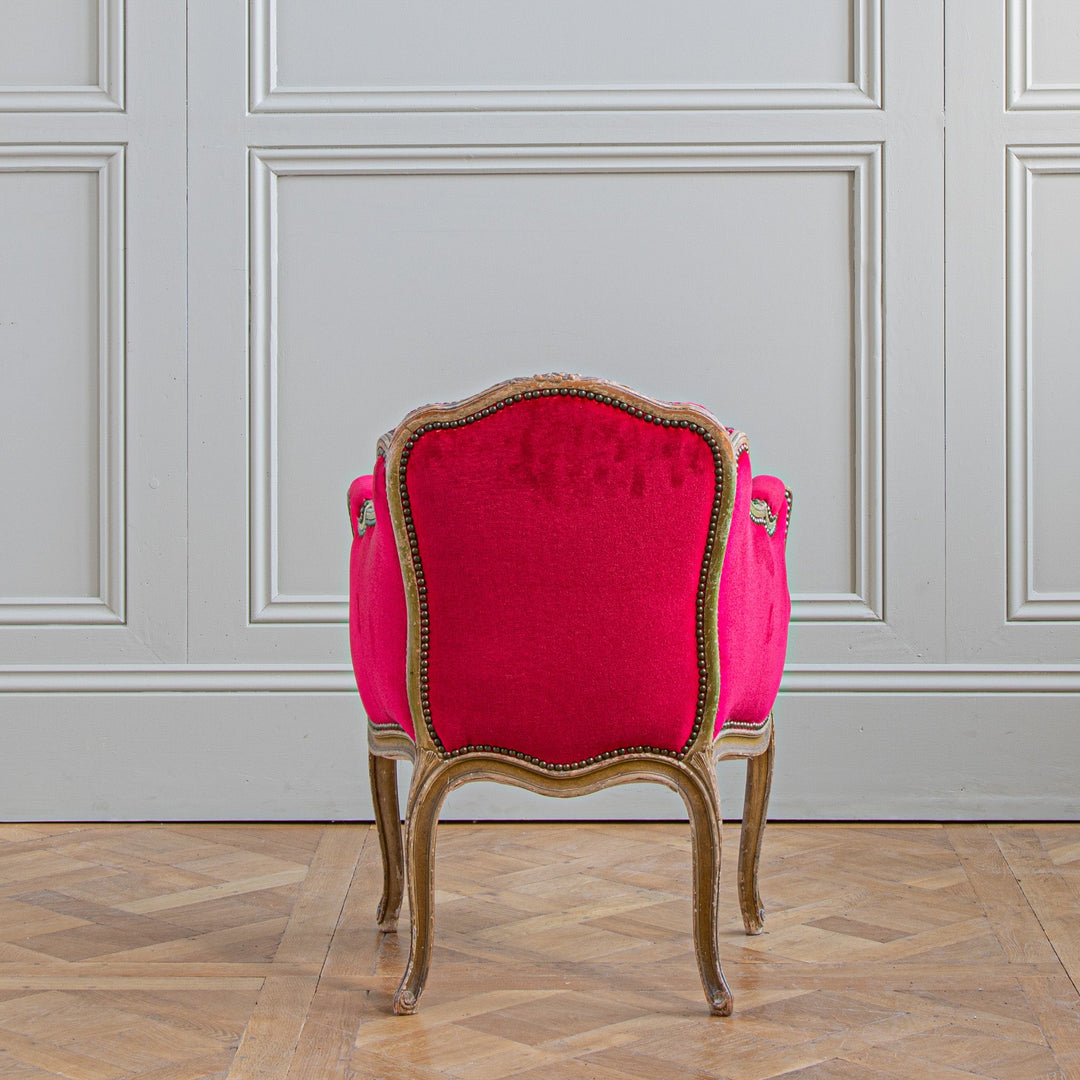 Pair of antique Louis XV style Bergere Armchairs - La Maison London