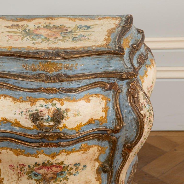 Pair of Florentine Rococo Bedside Tables 'Night Stands' - La Maison London