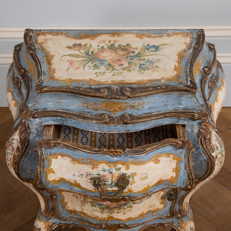 Pair of Florentine Rococo Bedside Tables 'Night Stands' - La Maison London