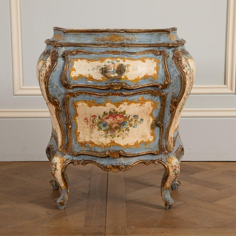 Pair of Florentine Rococo Bedside Tables 'Night Stands' - La Maison London