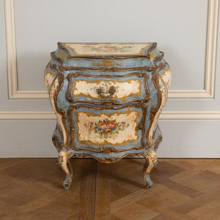 Pair of Florentine Rococo Bedside Tables 'Night Stands' - La Maison London