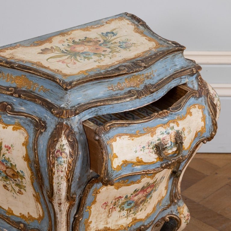 Pair of Florentine Rococo Bedside Tables 'Night Stands' - La Maison London