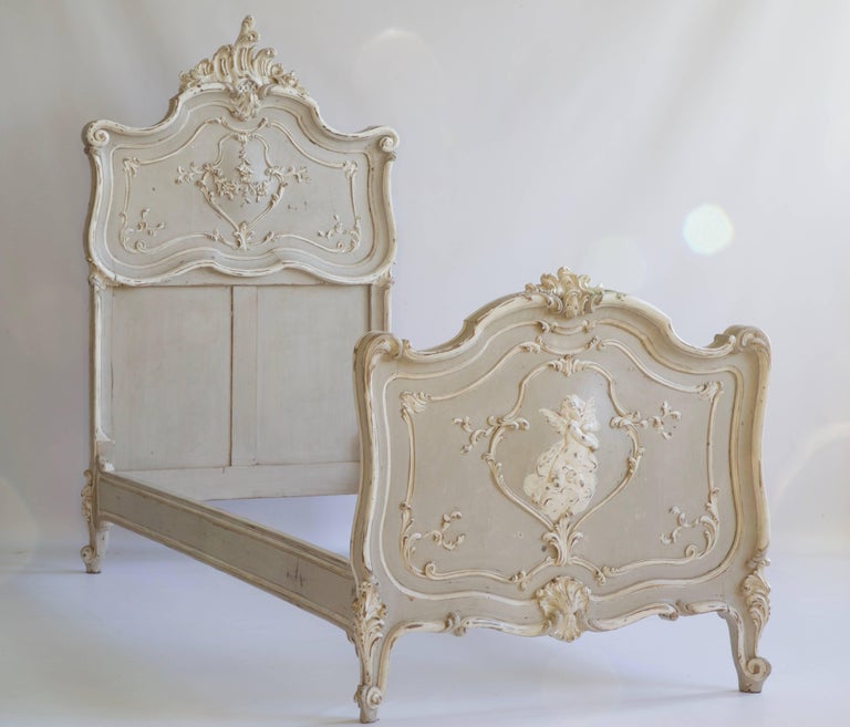 Pair of Louis XV Style Matching Beds - La Maison London