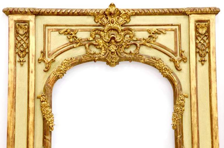 Pair of Louis XV Style Trumeau Mirrors - La Maison London