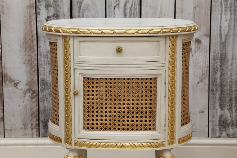 Pair of LXV style Hand Carved Bedside Tables - La Maison London