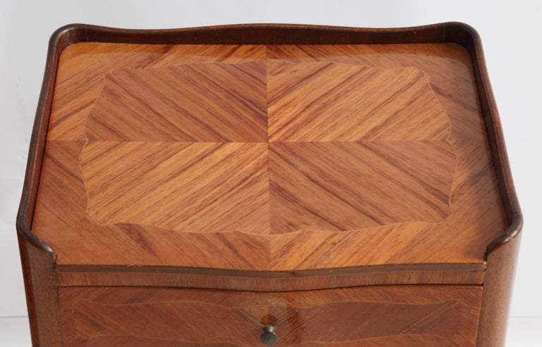 Pair of Marquetry Bedside Tables - La Maison London