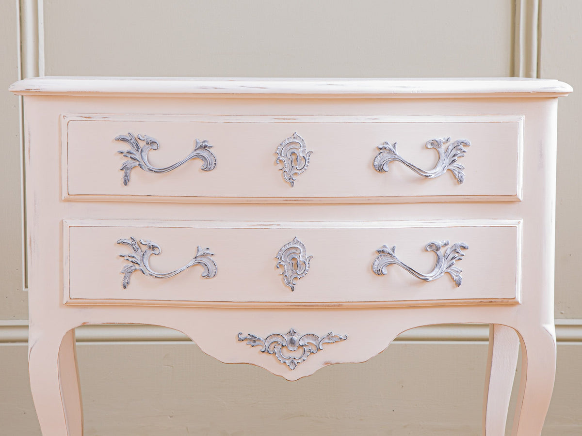 Pair of Painted Louis XV Style Bedside Tables/Cabinets - La Maison London