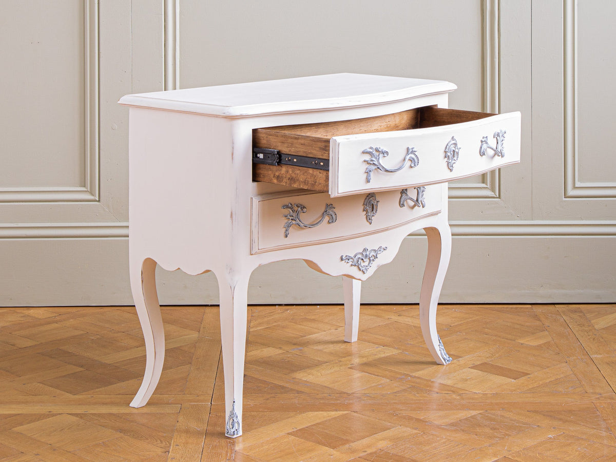 Pair of Painted Louis XV Style Bedside Tables/Cabinets - La Maison London