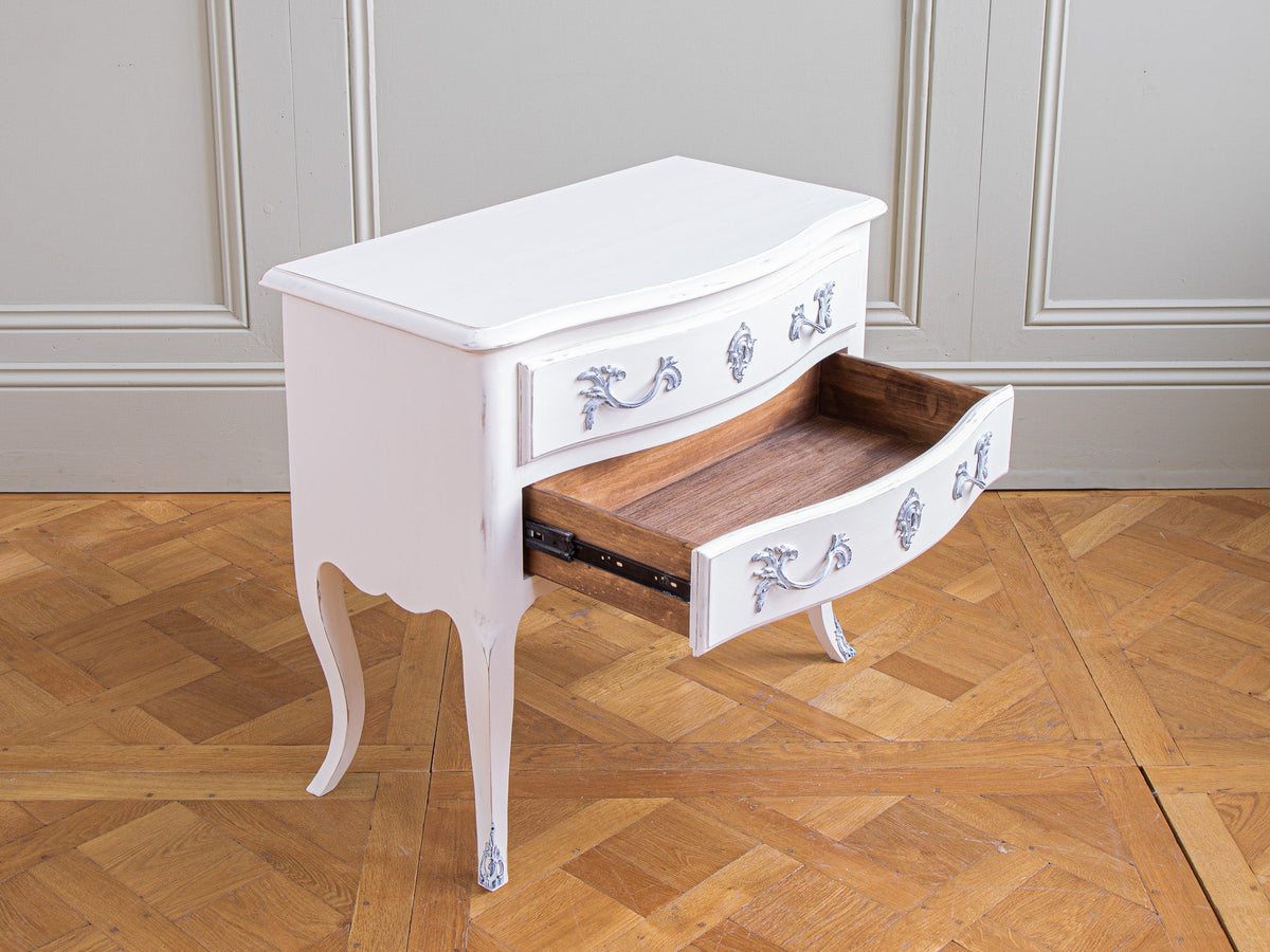 Pair of Painted Louis XV Style Bedside Tables/Cabinets - La Maison London