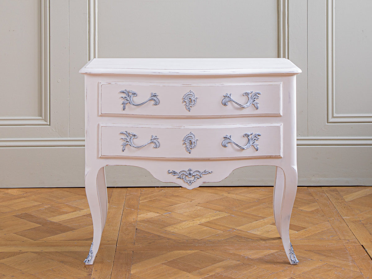 Pair of Painted Louis XV Style Bedside Tables/Cabinets - La Maison London