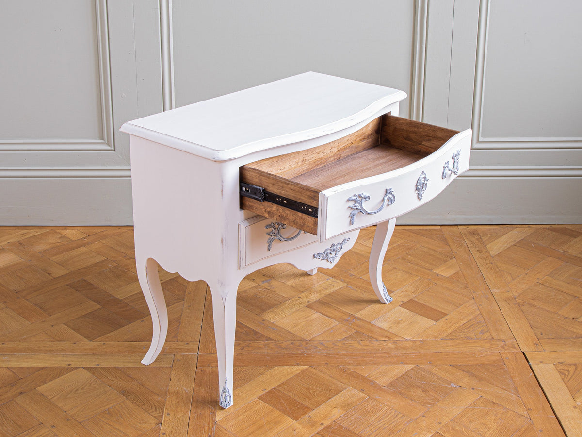 Pair of Painted Louis XV Style Bedside Tables/Cabinets - La Maison London