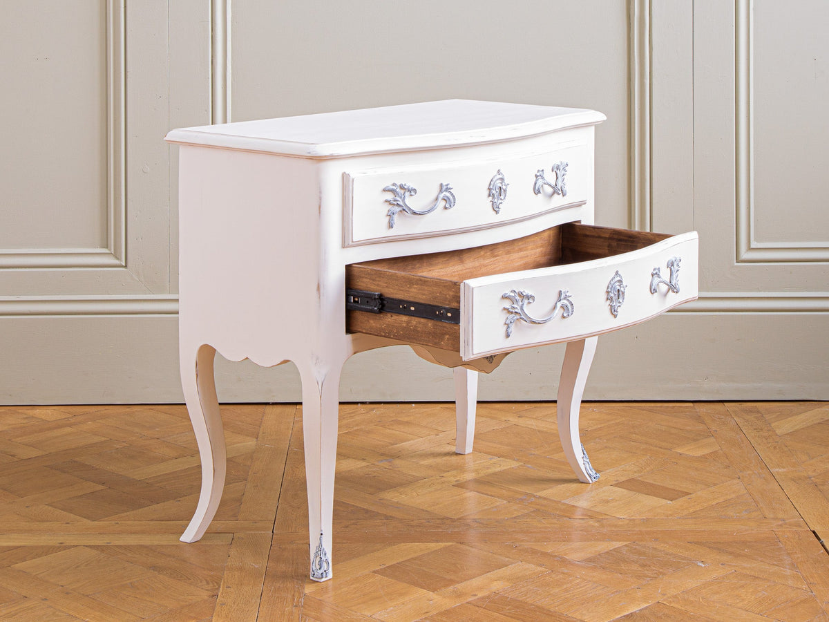 Pair of Painted Louis XV Style Bedside Tables/Cabinets - La Maison London
