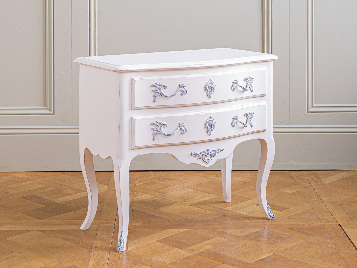 Pair of Painted Louis XV Style Bedside Tables/Cabinets - La Maison London