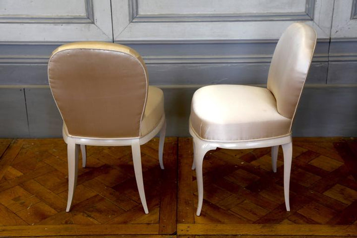 Pair of René Prou Chairs, 1930s, Art Deco - La Maison London