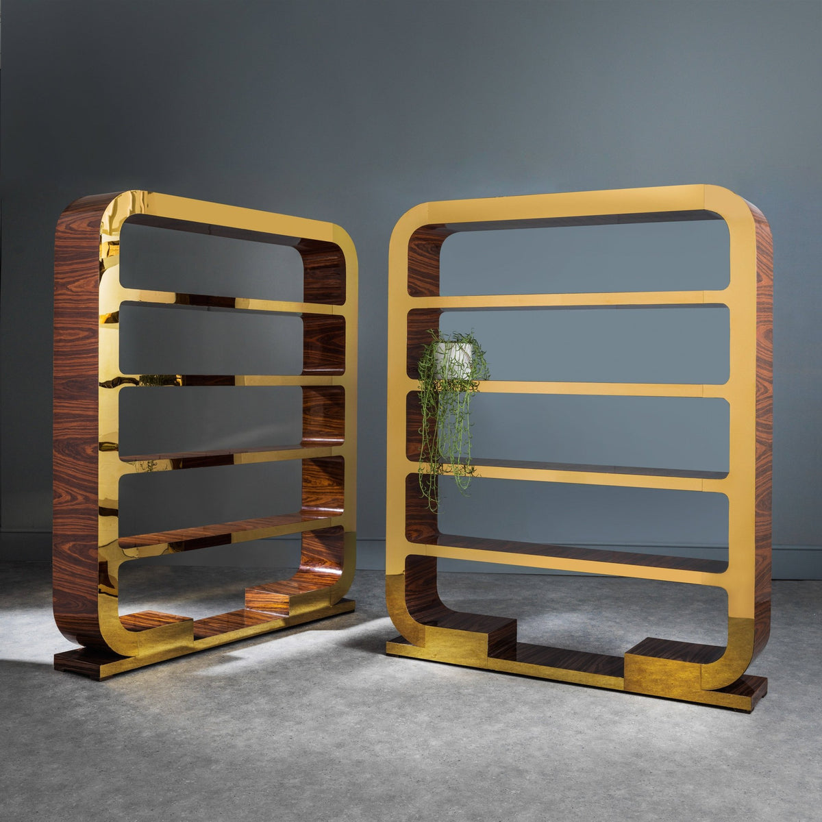 Pair of Vintage Italian 1960’s Shelving Units - La Maison London