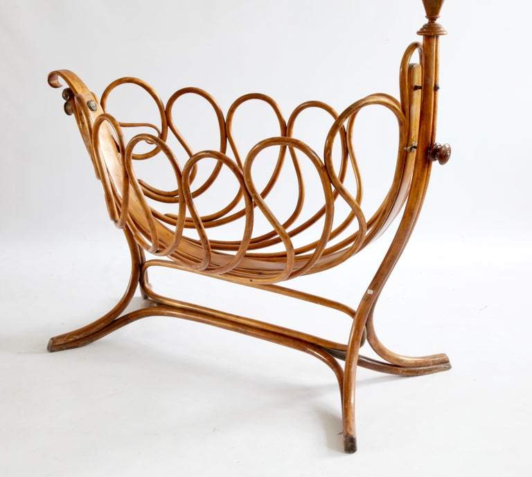 Rare French Bentwood Cradle in the Thonet Style - La Maison London