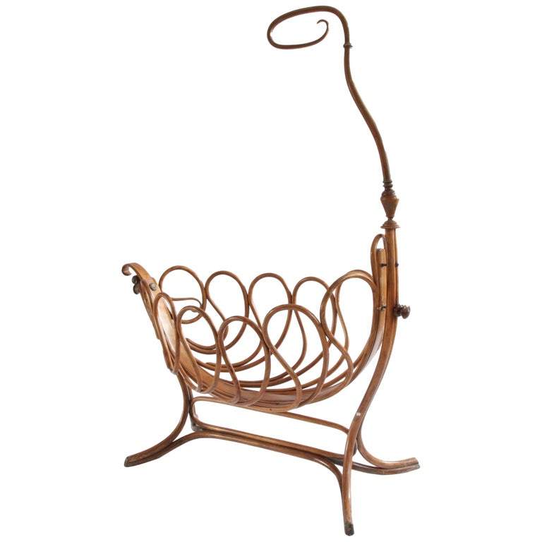 Rare French Bentwood Cradle in the Thonet Style - La Maison London
