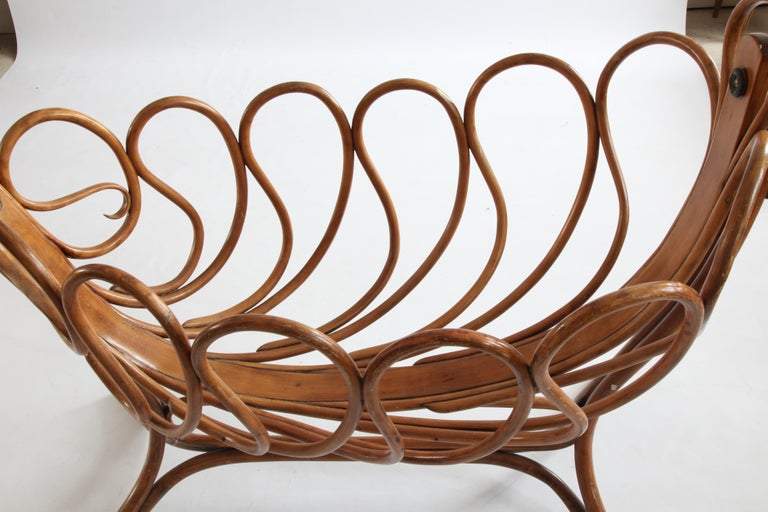 Rare French Bentwood Cradle in the Thonet Style - La Maison London