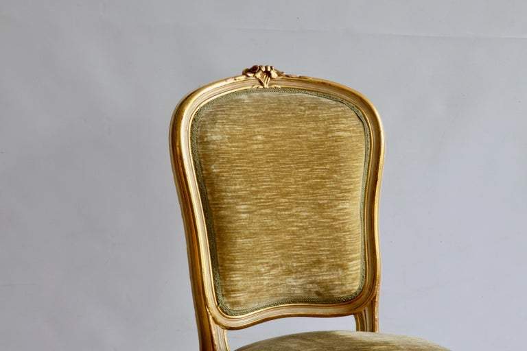 Set of 6 Matching Louis XV Style Chairs - La Maison London