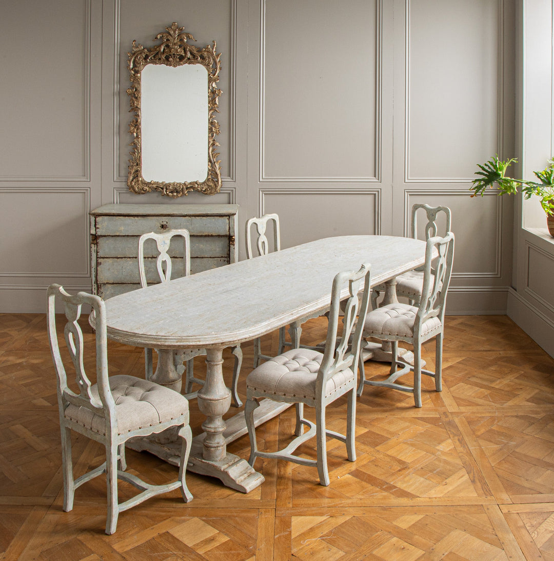 Set Of 6 Venetian Style Dining Chairs - La Maison London