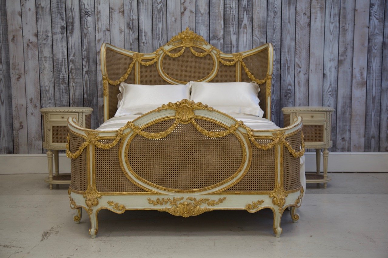 Maison cane bed with footboard deals